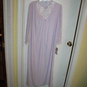 Vintage Stardust 100% Brushed Nylon Pink Long Gown